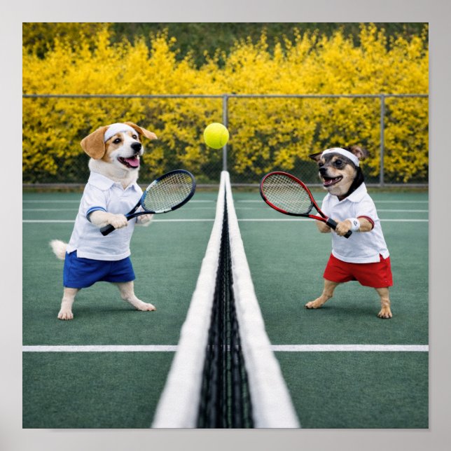 "Tennis Anyone?" Poster (Vorne)