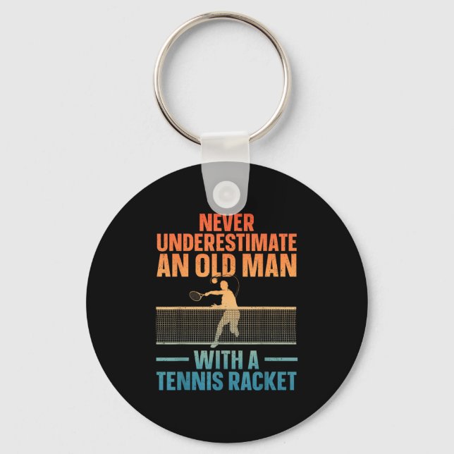 Tennis Art For Men Grand Tennis Lover Schlüsselanhänger (Vorderseite)