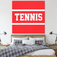 TENNIS Athletik Sportlich Helles Rot Weiß Gestreif