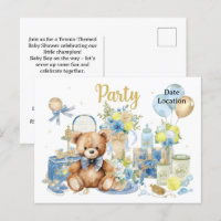 Tennis Baby Shower für Baby Boy Blue thematisiert