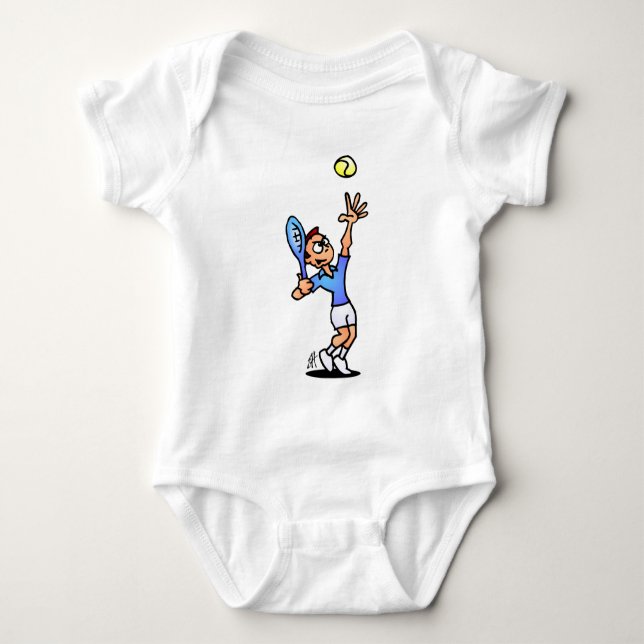 Tennis Baby Strampler (Vorderseite)