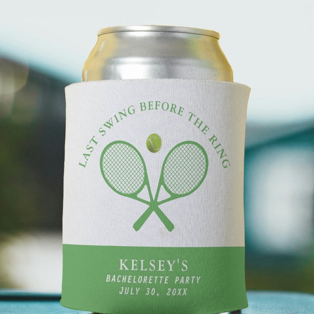 Tennis Bachelorette Letzte Swing vor dem Ring Dosenkühler (Tennis Bachelorette Last Swing Before the Ring Can Cooler
)