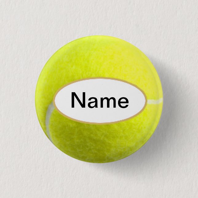 tennis bal with your name on it button (Vorderseite)