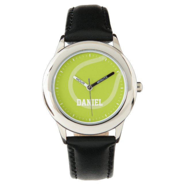Tennis Ball Armbanduhr (Vorderseite)