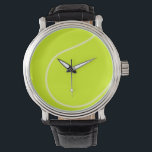 Tennis Ball Armbanduhr<br><div class="desc">Liebe Tennis? Dieses Bild ist für Sie! Spaß Grafik für den Sportbegeisterten. Anpassen durch Ändern der Hintergrundfarbe und/oder Hinzufügen von Text.</div>