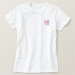 Tennis Ball Besticktes T-Shirt