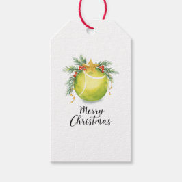 Tennis Ball Christmas  Geschenkanhänger