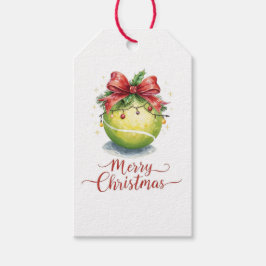 Tennis Ball Christmas  Geschenkanhänger