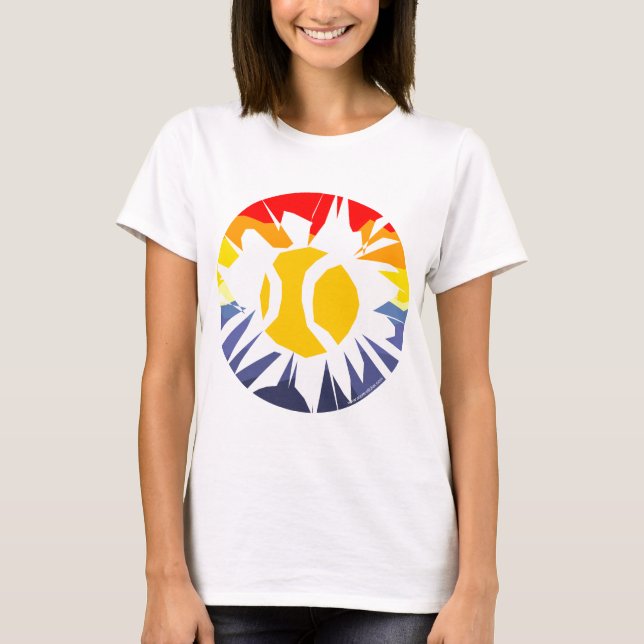 Tennis Ball Cravate Break T-shirt pour femmes et f (Devant)