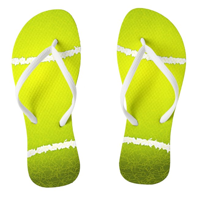 Tennis Ball Design Flip Flops (Fußbett)