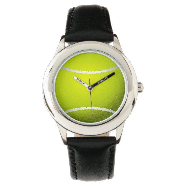 Tennis-Ball-Designschau Armbanduhr (Vorderseite)