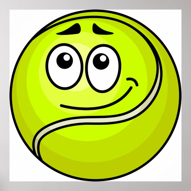 Tennis Ball Face Poster (Vorne)