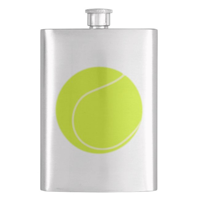 Tennis Ball Flachmann (Vorderseite)