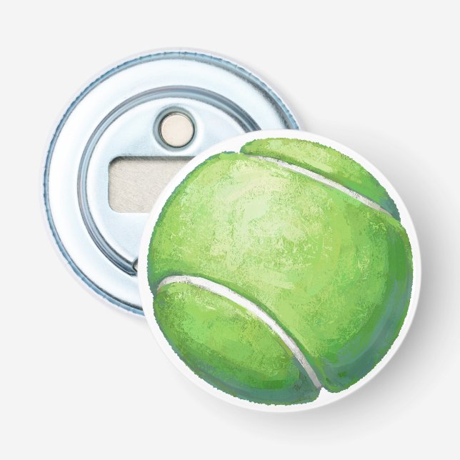 Tennis Ball Flaschenöffner (Vorderseite)