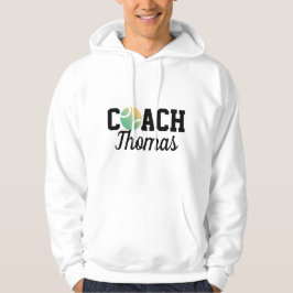 Tennis Ball Green & Yellow Coach Trainername Hoodie