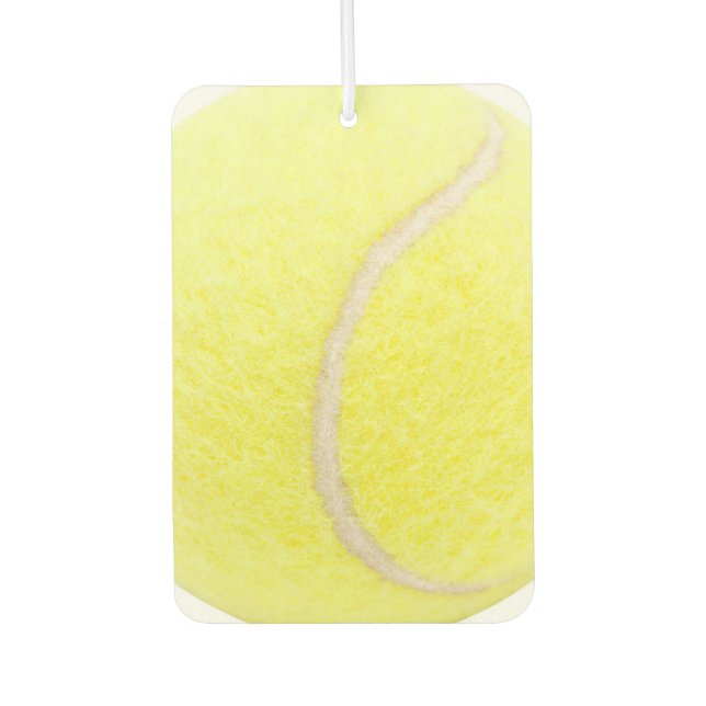 Tennis Ball Heart Autolufterfrischer (Vorderseite)