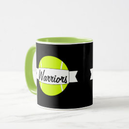 Tennis Ball Kundenname oder Text-Kaffee-Tasse Tasse