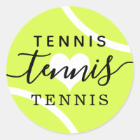 Tennis Ball Love Stickers Répétants