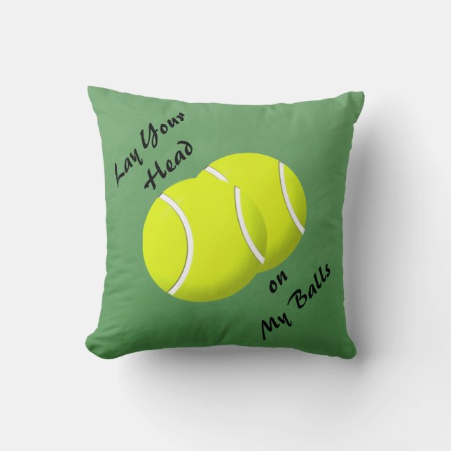 Tennis-Ball Mojo-Wurfkissen Kissen (Vorderseite)