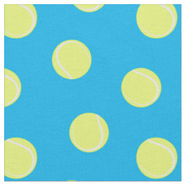 Tennis Ball Muster auf Sky Blue Stoff