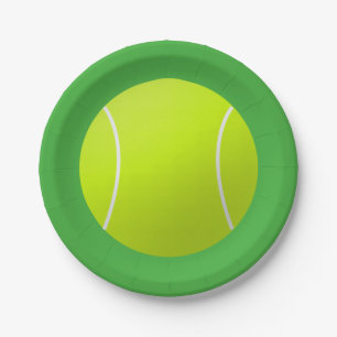 Tennis-Ball-Papier-Teller Pappteller