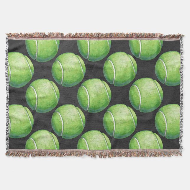 Tennis Ball Patterns Decke (Vorderseite)