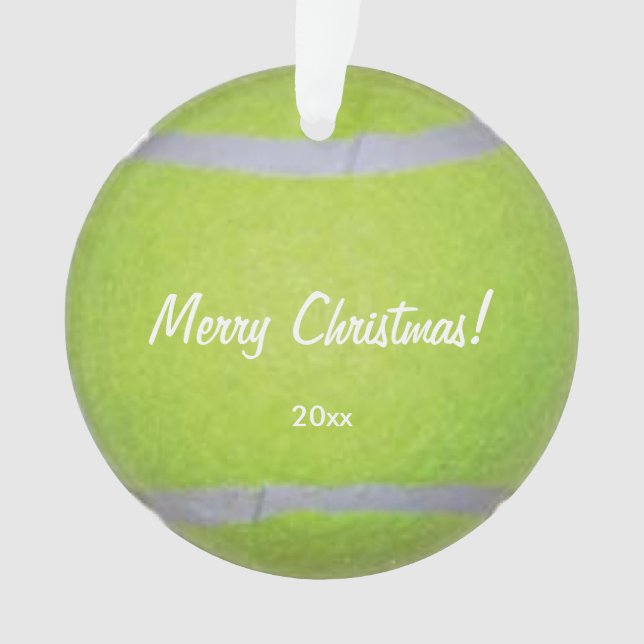 Tennis-Ball personalisiert Ornament (Vorderseite)