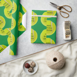 Tennis Ball Personalisiert Wrapping Paper Geschenkpapier