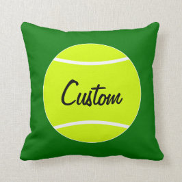 Tennis Ball Personalisierte Text- und Farbwurfkiss Kissen