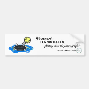 Tennis Ball Quote Autoaufkleber