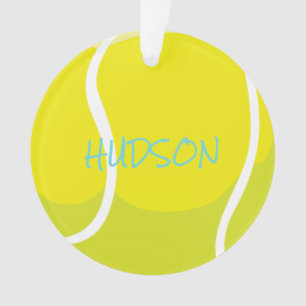 Tennis Ball Racquet Nom Joueur Entraîneur Jaune Aq