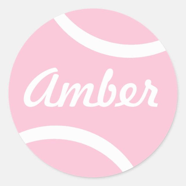 Tennis Ball Runder Aufkleber (Vorderseite)