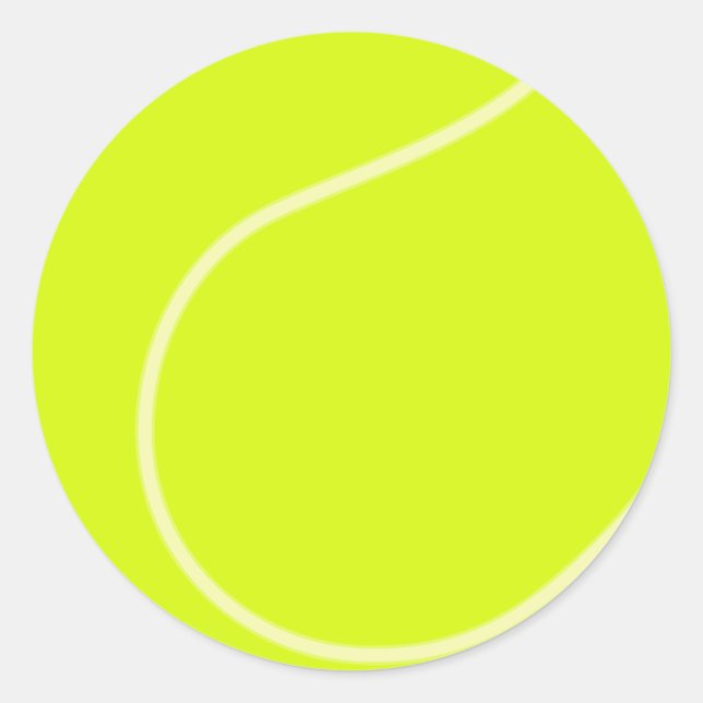 Tennis Ball Runder Aufkleber (Vorderseite)