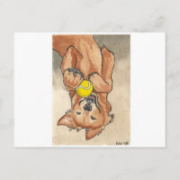 Tennis Ball Spaß Golden Retriever Dog Kunst, Dicht