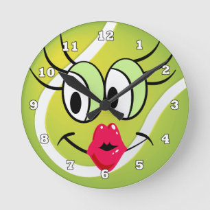 Tennis Ball Sports clock Runde Wanduhr