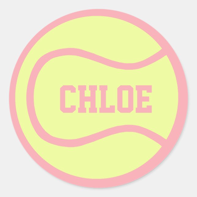 Tennis Ball Sticker - Passen Sie es an! (Vorderseite)