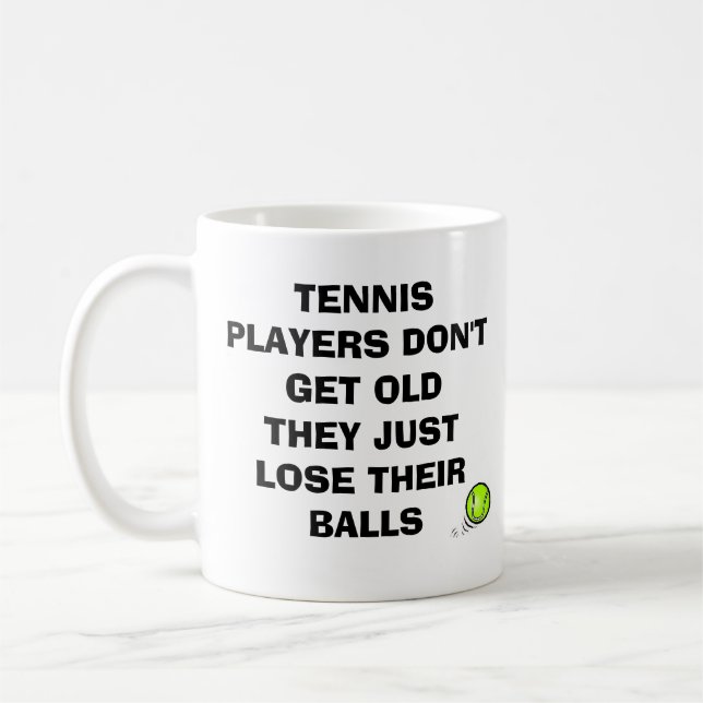 Tennis-Ball-Tasse Kaffeetasse (Links)
