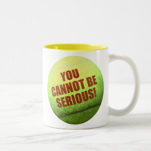 Tennis-Ball-Tasse Zweifarbige Tasse