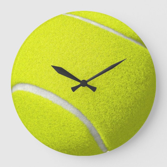 Tennis-Ball-Uhr Große Wanduhr (Vorderseite)