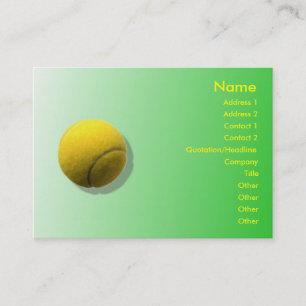 Tennis-Ball-Visitenkarte Visitenkarte