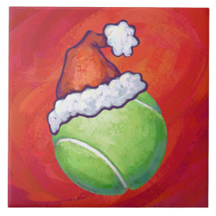Tennis Ball Weihnachten Fliese