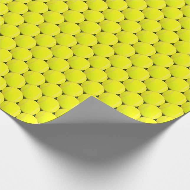 Tennis Ball Wrapping Paper Geschenkpapier (Ecke)