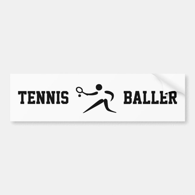 Tennis Baller Autoaufkleber (Vorne)