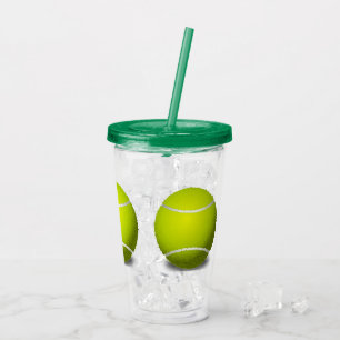 Tennis Balls Sport Akrylic Tumbler Acryltrinkbecher