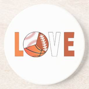 Tennis Basketball Baseball Football Lover Getränkeuntersetzer
