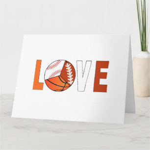 Tennis Basketball Baseball Football Lover Karte