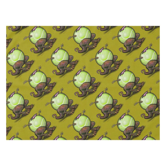 Tennis Beast Tischdecke (Vorderseite (Horizontal))