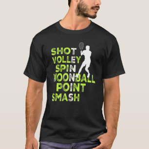 Tennis-Bedingungen für Tennisspieler T-Shirt
