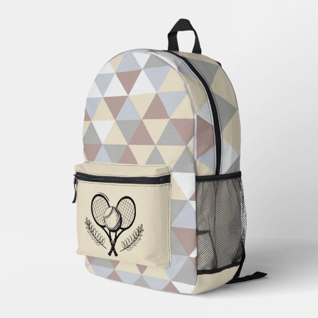 Tennis Bedruckter Rucksack (Rückseitige Ecke Rechts)