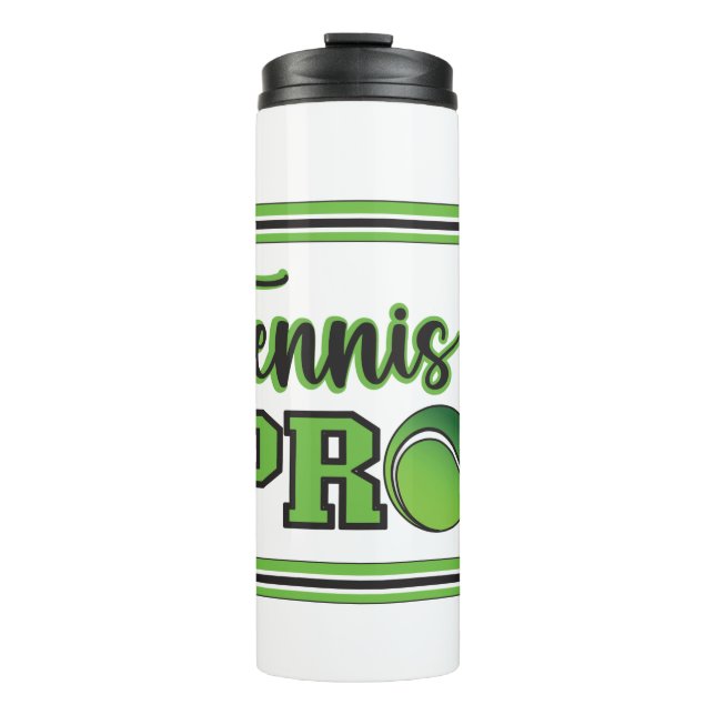 Tennis Beruflich Thermosbecher (Vorderseite)